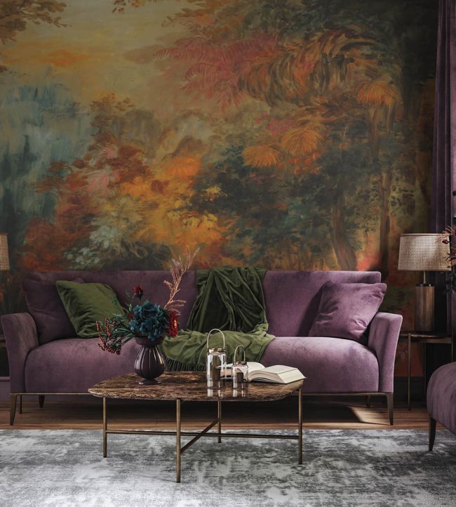 WM-418-01RM - Almanac Wallpaper -  Mural - Autumn - Woodchip & Magnolia
