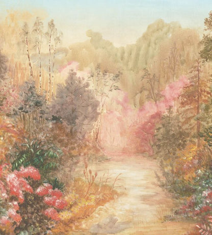 WM-419-01RM - Almanac Wallpaper -  Mural - Spring - Woodchip & Magnolia
