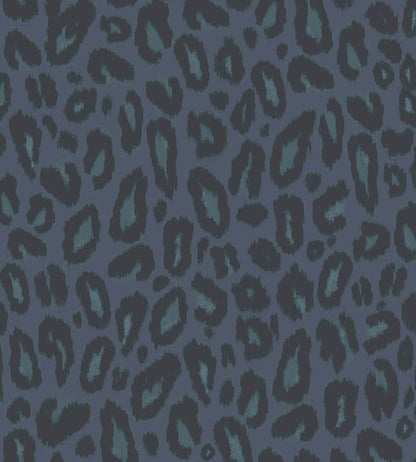 WM-449-05R - Big Kat Wallpaper - Navy - Woodchip & Magnolia
