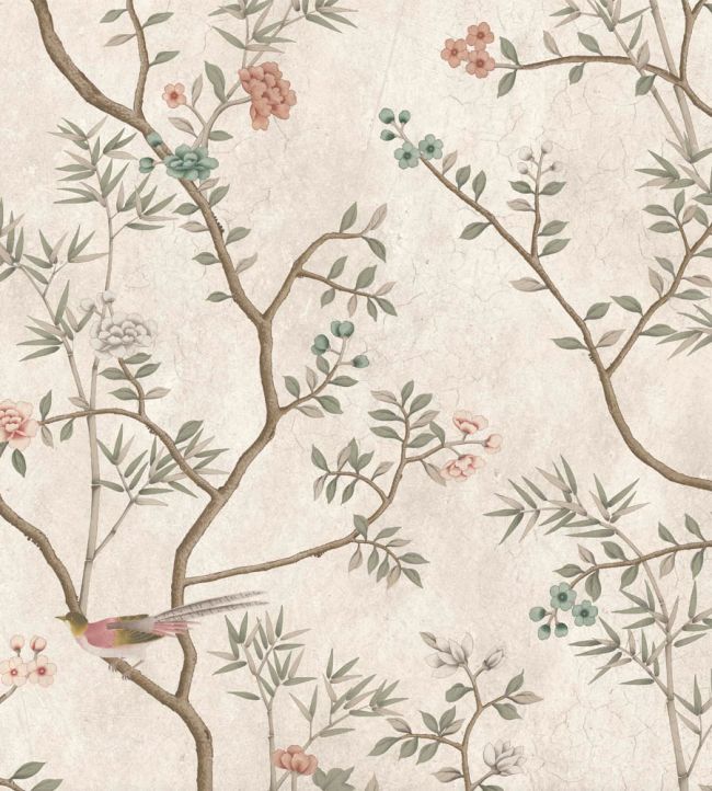 WM-454-04R - Chinoiserie Onism Wallpaper -  Mural - Pearl - Woodchip & Magnolia
