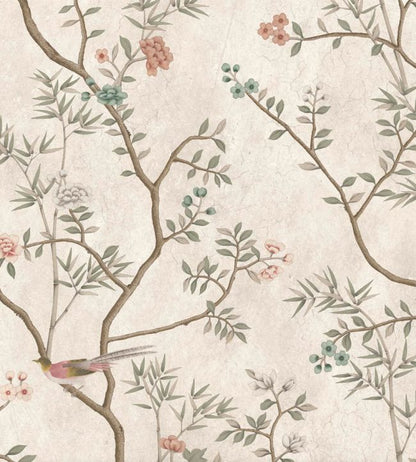 WM-454-04R - Chinoiserie Onism Wallpaper -  Mural - Pearl - Woodchip & Magnolia
