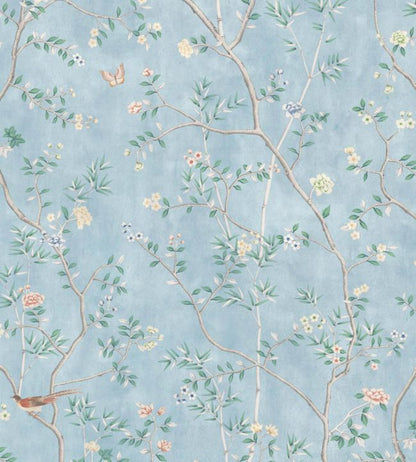 WM-454-08R - Chinoiserie Onism Wallpaper -  Mural - Sky Blue - Woodchip & Magnolia
