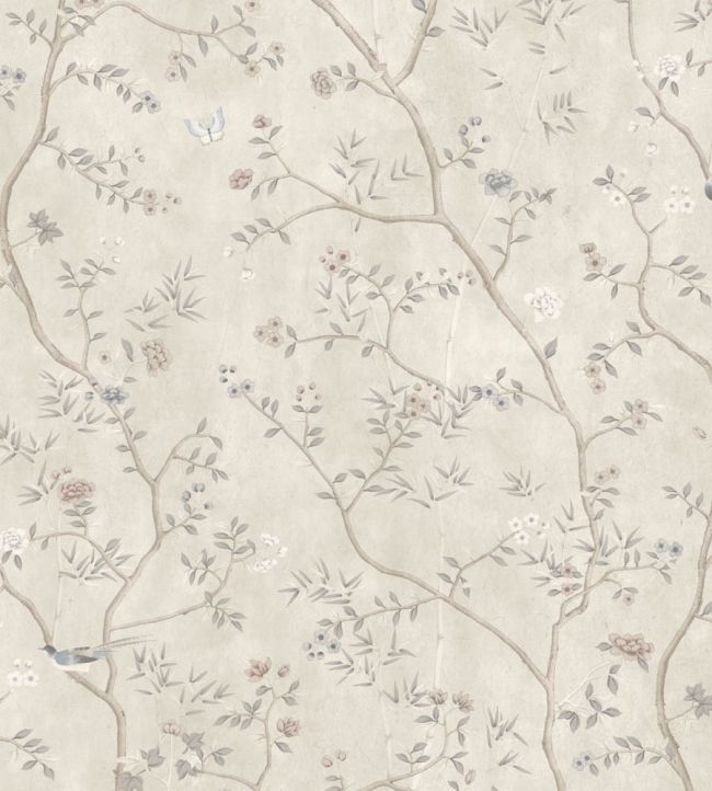 WM-454-09R - Chinoiserie Onism Wallpaper -  Mural - Stone - Woodchip & Magnolia
