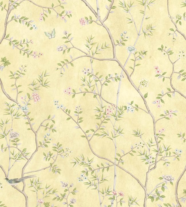 WM-454-11R - Chinoiserie Onism Wallpaper -  Mural - Lemon - Woodchip & Magnolia
