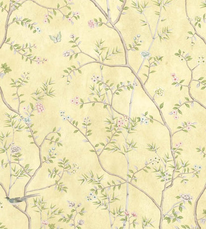 WM-454-11R - Chinoiserie Onism Wallpaper -  Mural - Lemon - Woodchip & Magnolia
