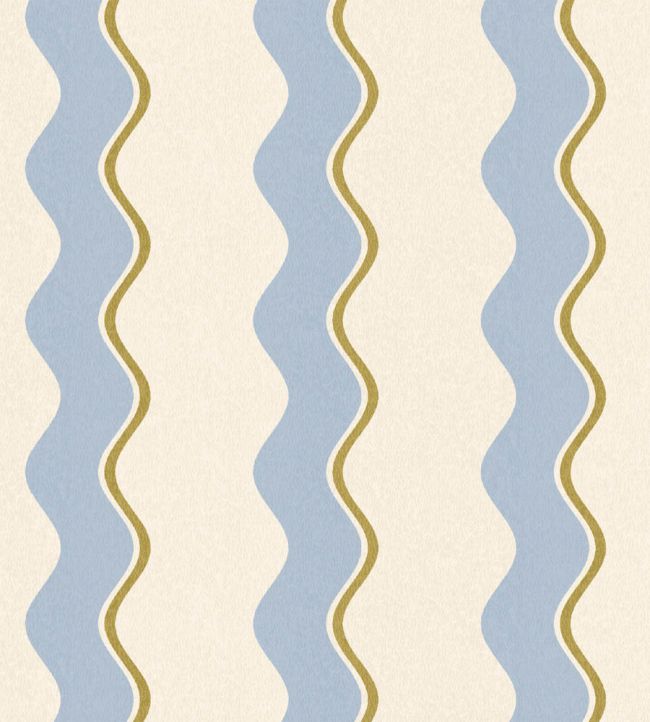 WM-462-03R - Cari Wave Wallpaper - Sky Blue Pebble - Woodchip & Magnolia

