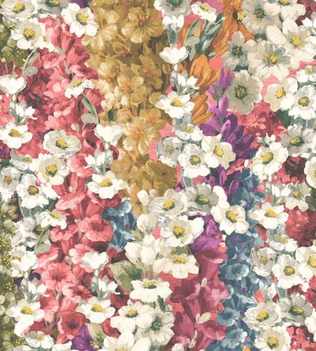 WM-464-01 - Alcea Wallpaper - Moody - Woodchip & Magnolia
