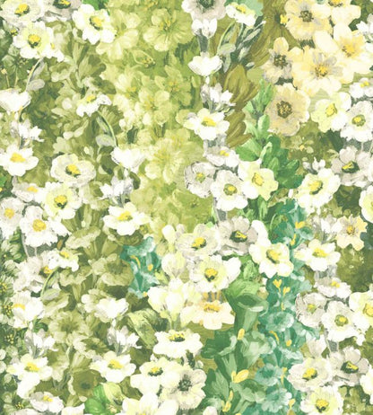 WM-464-02 - Alcea Wallpaper - Green with Envy - Woodchip & Magnolia