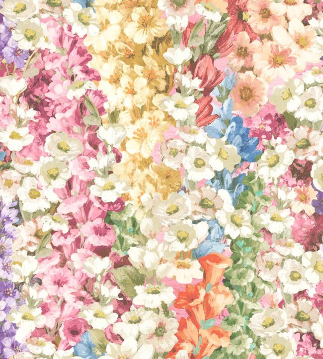 WM-464-03 - Alcea Wallpaper - Summer - Woodchip & Magnolia