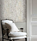 WM-464-06 - Alcea Wallpaper - Grey Mist - Woodchip & Magnolia