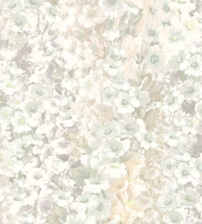 WM-464-06 - Alcea Wallpaper - Grey Mist - Woodchip & Magnolia