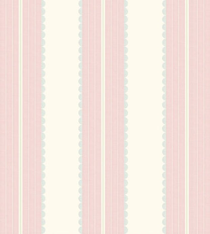 WM-478-01R - Pin Up Stripe Wallpaper - Pastel Pink - Woodchip & Magnolia

