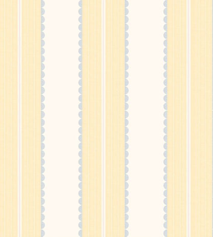 WM-478-02R - Pin Up Stripe Wallpaper - Soft Yellow - Woodchip & Magnolia
