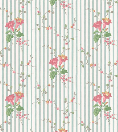 WM-479-01R - Lilibet Wallpaper - Duckegg - Woodchip & Magnolia
