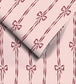 WM-481-01R - Bow Peep Wallpaper - Cherry Pink - Woodchip & Magnolia
