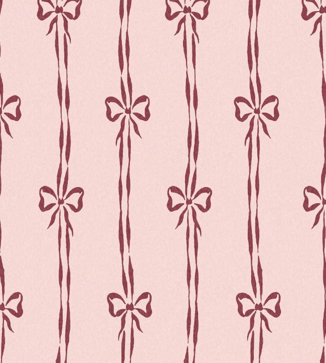WM-481-01R - Bow Peep Wallpaper - Cherry Pink - Woodchip & Magnolia
