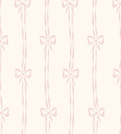 WM-481-02R - Bow Peep Wallpaper - Pink Cloud - Woodchip & Magnolia
