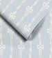 WM-481-04R - Bow Peep Wallpaper - Dusky Blue - Woodchip & Magnolia
