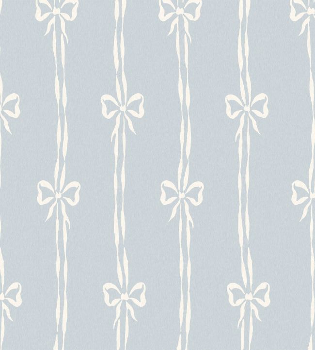 WM-481-04R - Bow Peep Wallpaper - Dusky Blue - Woodchip & Magnolia
