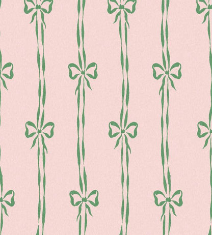 WM-481-05R - Bow Peep Wallpaper - Pink Apple - Woodchip & Magnolia
