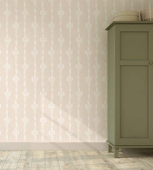 WM-481-06R - Bow Peep Wallpaper - Plaster Pink - Woodchip & Magnolia
