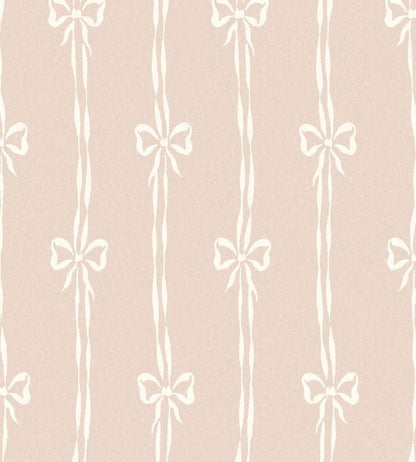 WM-481-06R - Bow Peep Wallpaper - Plaster Pink - Woodchip & Magnolia
