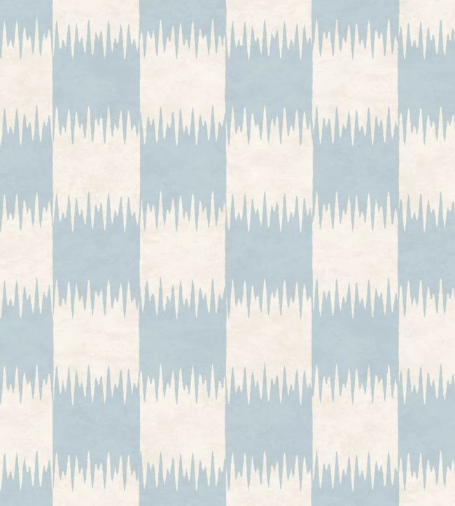 WM-487-03 - Checkmate Wallpaper - Powder Blue - Woodchip & Magnolia
