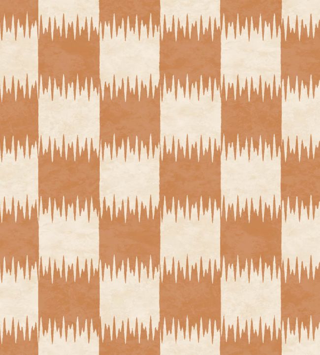 WM-487-06 - Checkmate Wallpaper - Ginger - Woodchip & Magnolia
