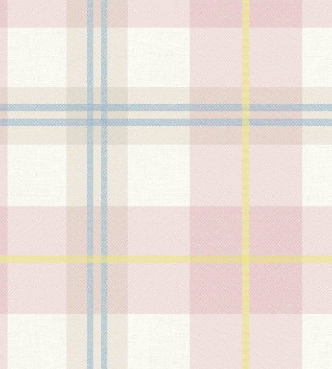 WM-488-02 - Tartanowski Wallpaper - Taffy Pink - Woodchip & Magnolia

