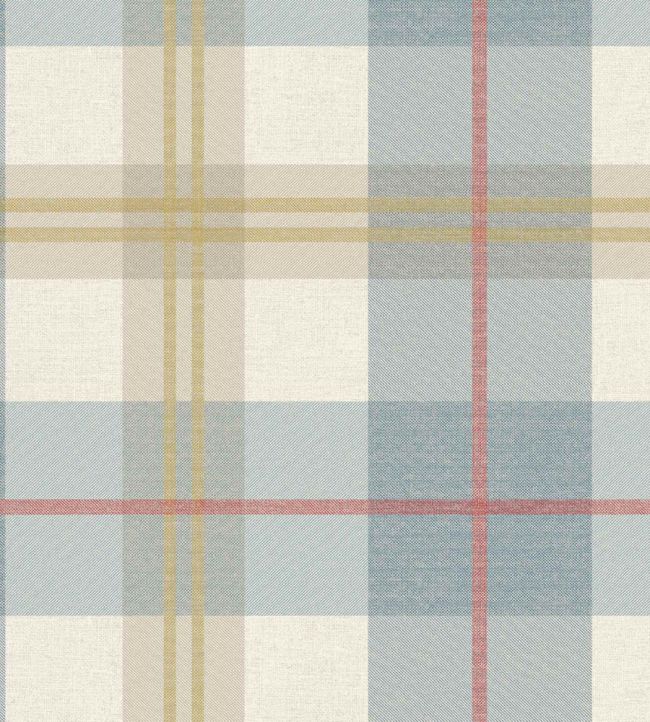 WM-488-03 - Tartanowski Wallpaper - Denim Blue - Woodchip & Magnolia
