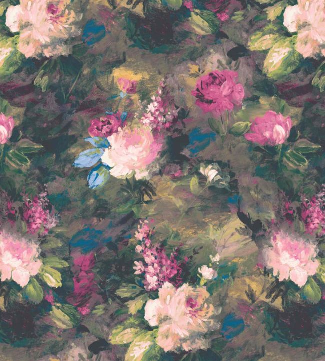 WMF-015-02VD - Ava Marika Fabric - Electric - Woodchip & Magnolia
