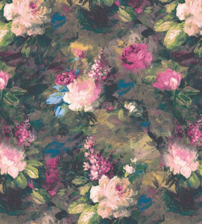 WMF-015-02VD - Ava Marika Fabric - Electric - Woodchip & Magnolia
