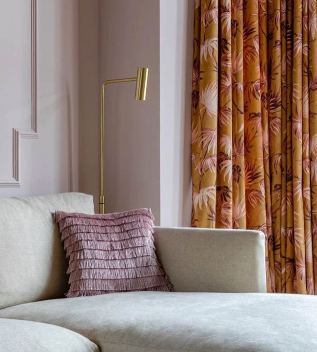 WMF-1003-04VD - Va Va Frome Fabric - Festival Red - Woodchip & Magnolia
