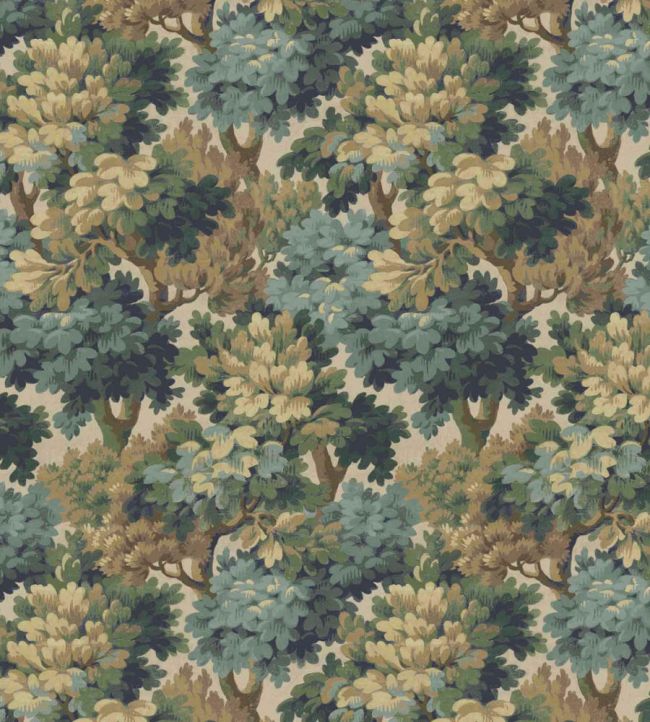 WMF-314-01VD - Broadhead Forest Fabric - Lichen Green - Woodchip & Magnolia

