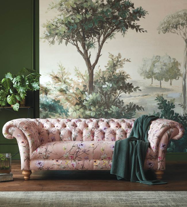 WMF-383-02VD - Maytime Fabric - Dusky Pink - Woodchip & Magnolia
