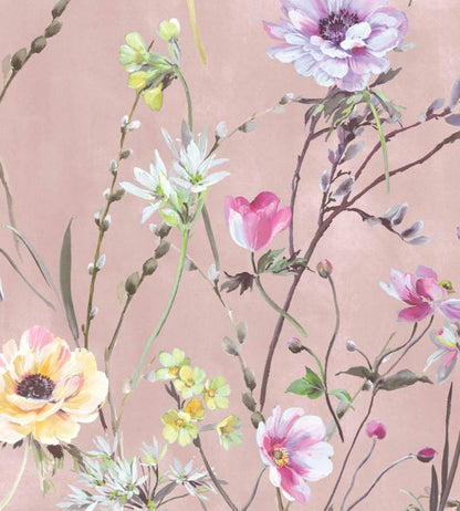 WMF-383-02VD - Maytime Fabric - Dusky Pink - Woodchip & Magnolia
