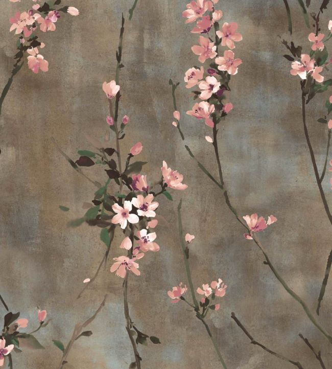 WMF-386-01VD - Blossom Fabric - Brown Blush - Woodchip & Magnolia
