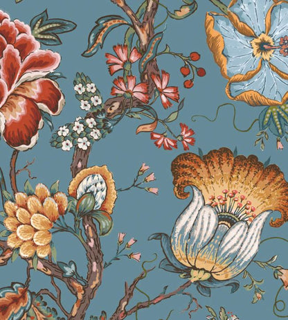 WMF-408-03VD - Arcadia Fabric - Mallard - Woodchip & Magnolia