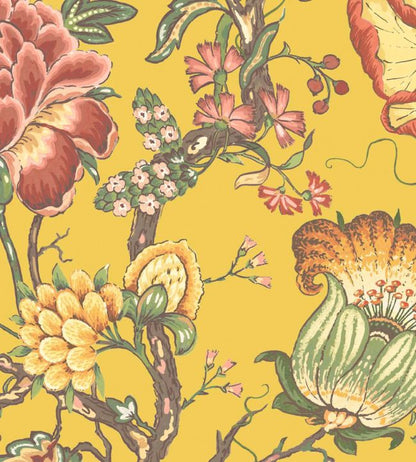 WMF-408-05VD - Arcadia Fabric - Daffodil - Woodchip & Magnolia