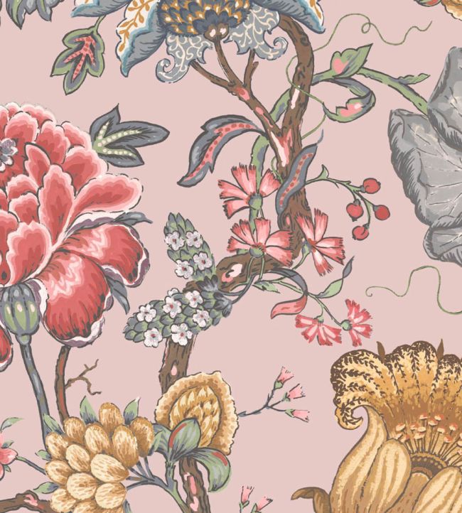 WMF-408-08VD - Arcadia Fabric - First Light - Woodchip & Magnolia
