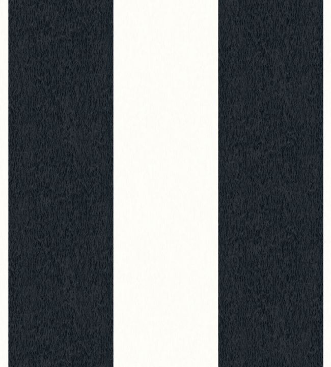 WMF-413-05LD - Awning Stripe Fabric - Monochrome - Woodchip & Magnolia
