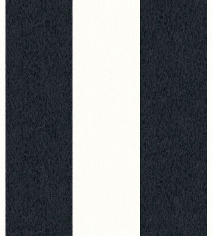 WMF-413-05LD - Awning Stripe Fabric - Monochrome - Woodchip & Magnolia
