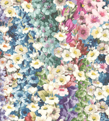 WMF-464-05VS - Alcea Fabric - Electric Blue - Woodchip & Magnolia
