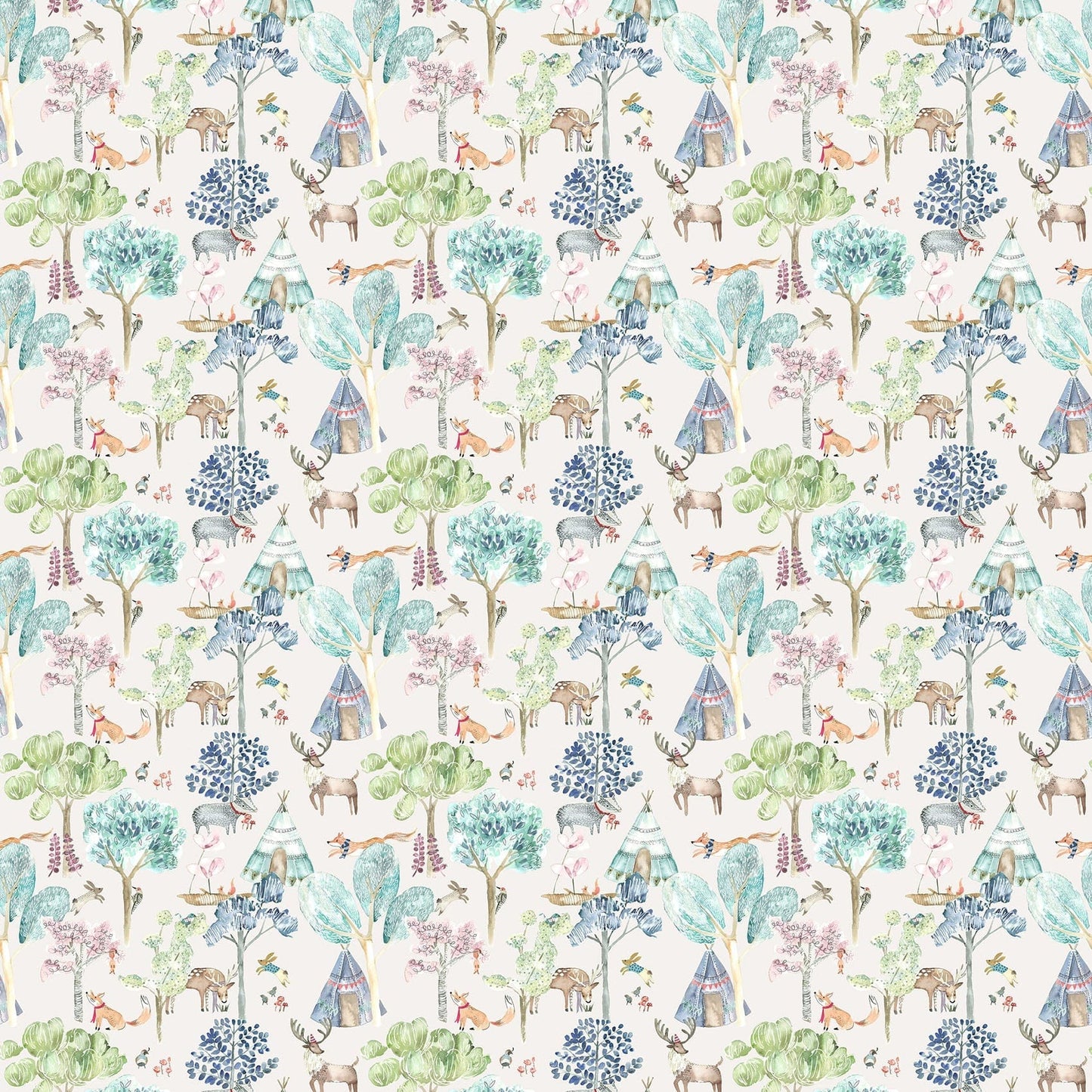 Woodland Adventures Oat Fabric