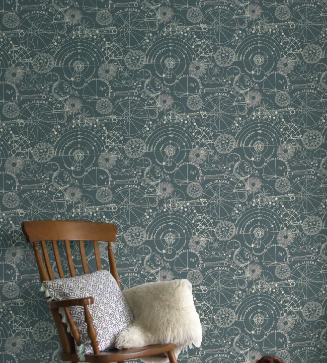 Stargazer Room Wallpaper - Blue