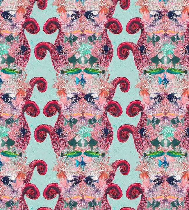 Coral Reef Wallpaper - Pink