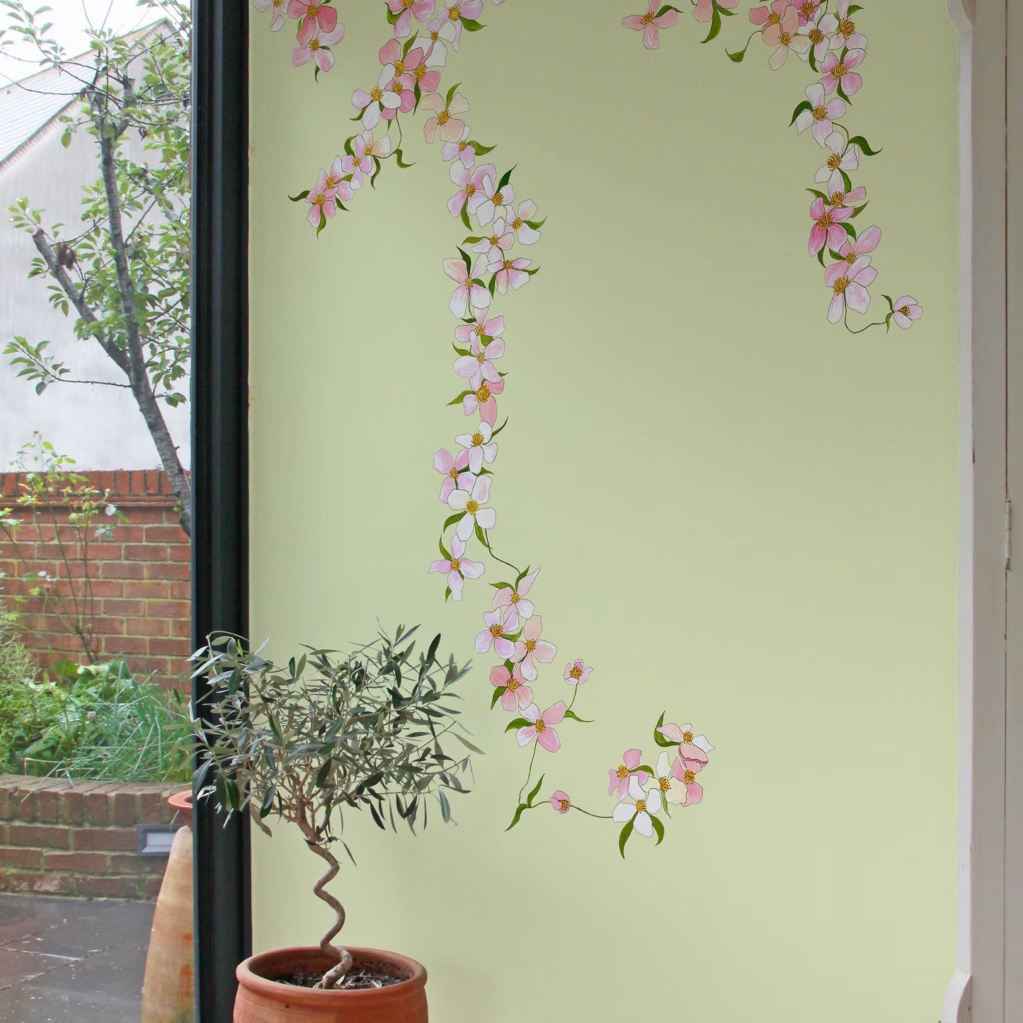 Clematis Wallpaper Mural