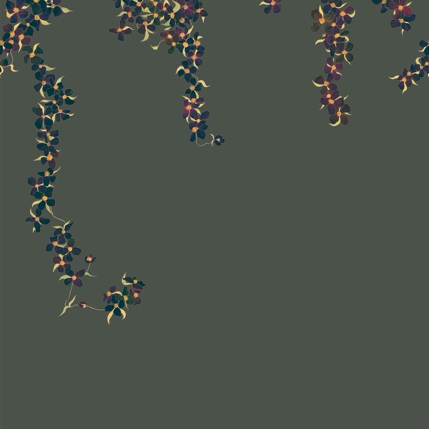 Clematis Wallpaper Mural