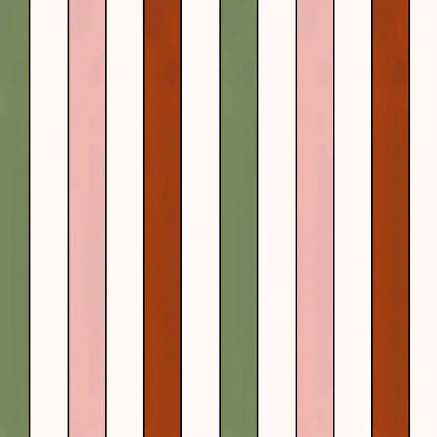 French Stripes Wallpaper