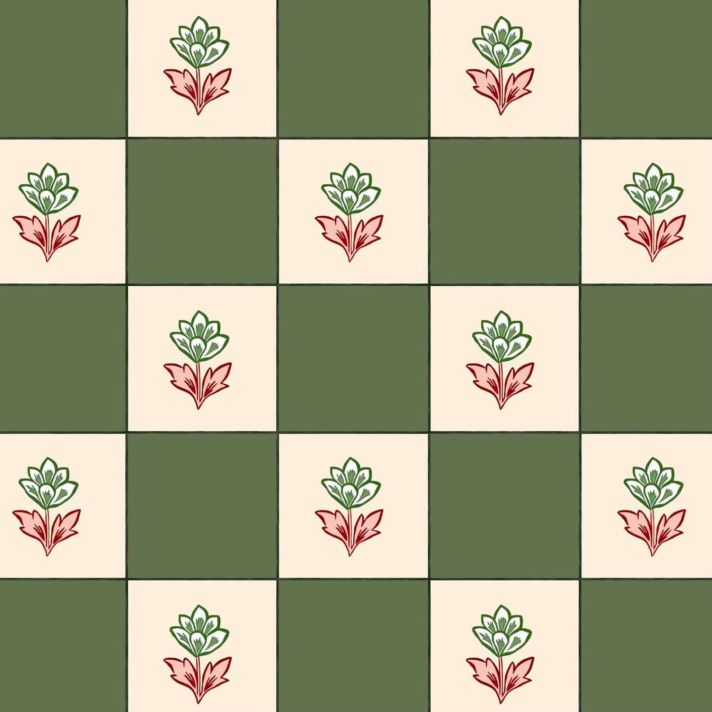 Indian Checks Wallpaper